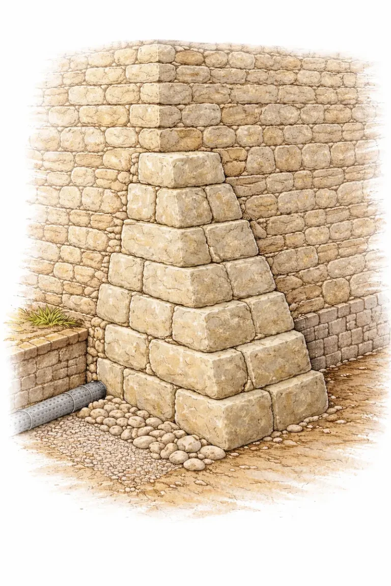 contrefort maçonnerie de renfort structurel dans l'Ain, Saône-et-Loire, Rhône, Jura, Isère